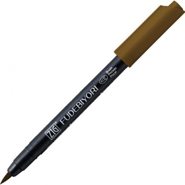 Zig Fudebiyori Brush Pen Fırça Uçlu Kalem 65 MID BROWN