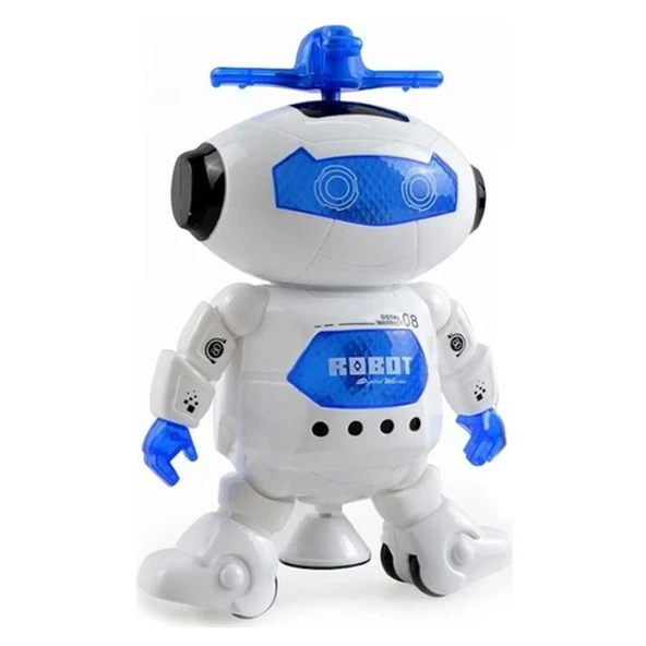 Sesli Işıklı 18 cm Pilli Dans Eden Robot 1969