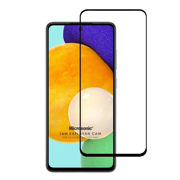 Samsung A52 Tam Kaplayan Kırılmaz Cam Koruyucu 5d 9d Siyah ürün görseli