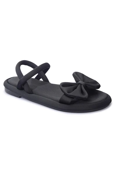 QRAMED Orthopedix Esnek Şık Kadın Sandalet Scuba Kumaş FİYONKLU QR25204 - 5