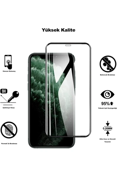 Iphone 11 /iphone Xr Uyumlu Hayalet Gizli Ekranı Tam Kapatan Kırılmaz Cam Görünmez - Resim 7