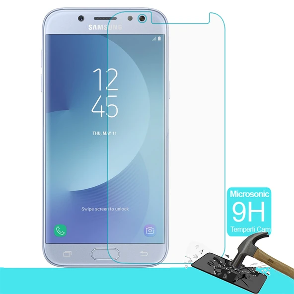 Samsung J5 Tam Kaplayan Kırılmaz Cam Seramik Ekran Koruyucu Film Jelatin ürün görseli