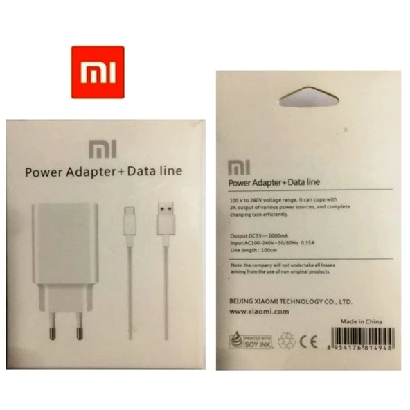 Xiaomi Redmi Mi Şarj Aleti Ve Micro Usb Data Kablosu Mdy 08 - 3