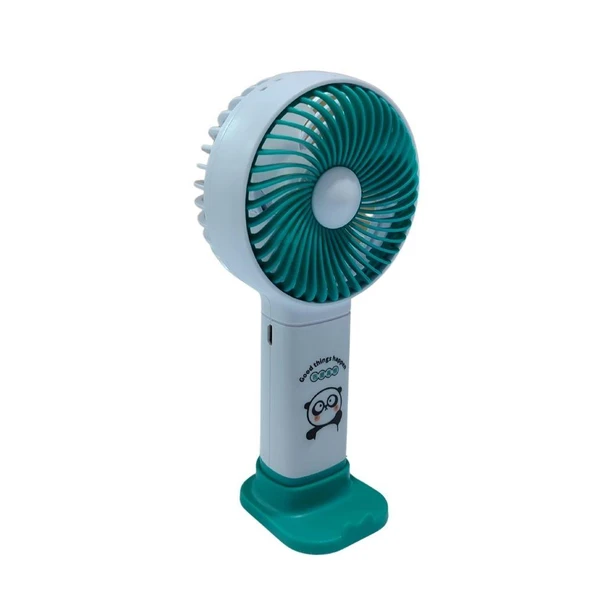 Hayvan Resimli Şarjlı Mini El Fanı - 6