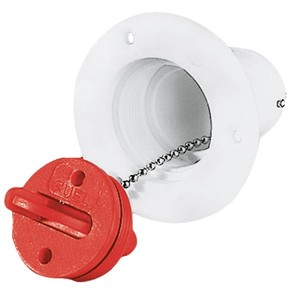 Plastic Deck Filler Ø38mm for Fuel, Beige