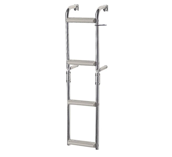 Foldable Ladder,Inox 316,for narr.transom,2+2 steps,90⁰