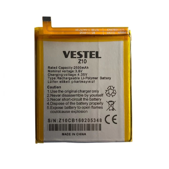 Vestel Venüs Z10 Pil Batarya ve Tamir Seti Vs-Bat-3050 - Resim 2