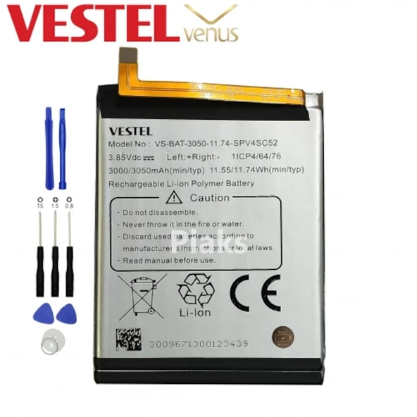 Vestel Venüs Z10 Pil Batarya ve Tamir Seti Vs-Bat-3050 ürün görseli