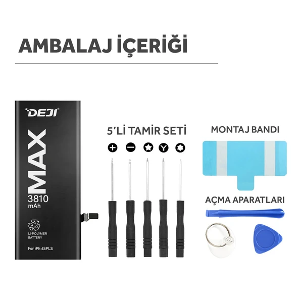 iPhone 6S Plus Batarya Mucize Batarya Deji 3810mAh ürün görseli