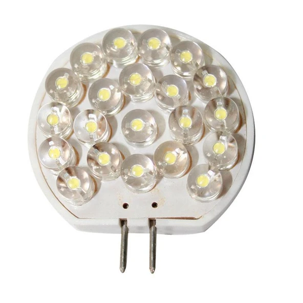 Ampül 12V, LED, T30, G4, cool white - 21 LEDs, 40x30x8,2mm