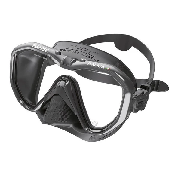 SEAC SUB MASKE ITALICA METAL (SIYAH CERCEVE) - 2