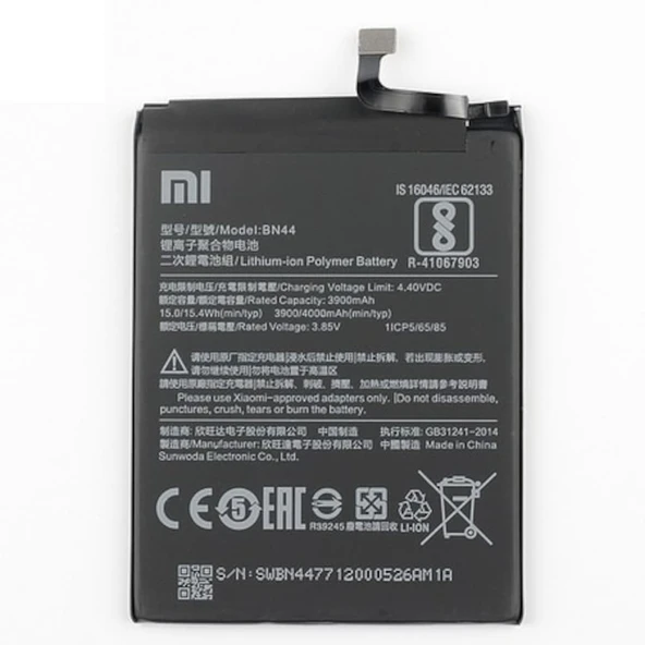 Xiaomi Redmi 5 Plus Bn44 Batarya Pil ürün görseli