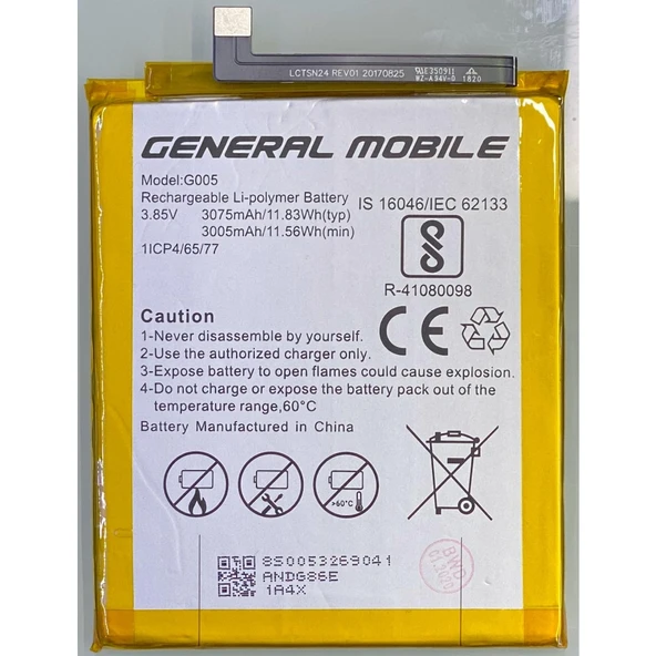 General Mobile Discovery Gm8 Batarya Pil - Resim 2