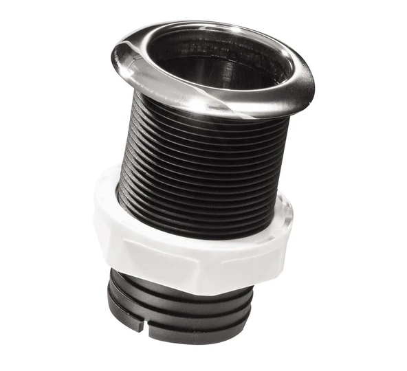 Thru-Hull w/Inox Flange 1 ½",w/Hose Barb Ø38mm, L117mm