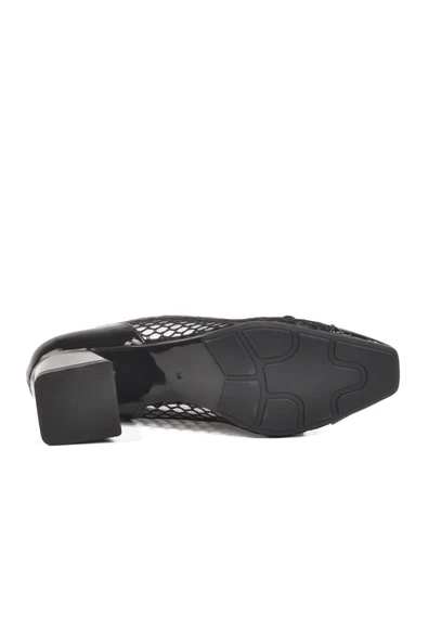 Aspor Siyah Rugan Kadın Klasik Topuklu Ayakkabı - 5