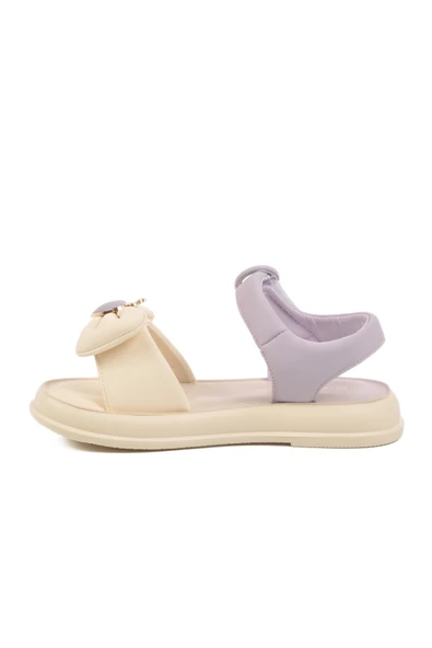 Guja Lila Taşlı Kız Çocuk Düz Sandalet - 2