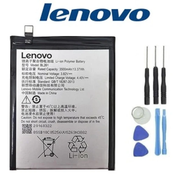 Lenovo Vibe K5 Note Pil Batarya Bl261 ve Tamir Seti - Resim 2