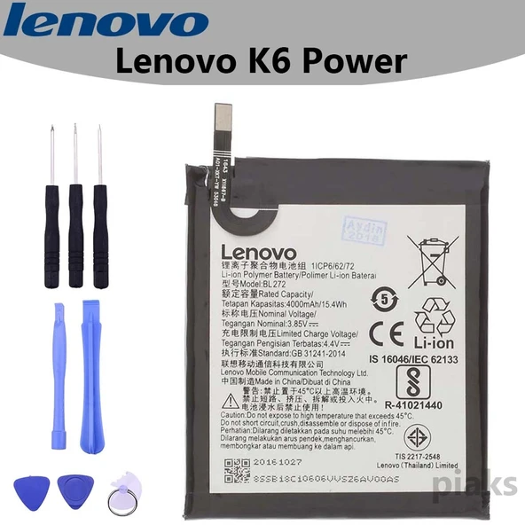 Lenovo K6 Power Pil Batarya ve Tamir Seti Bl272 ürün görseli