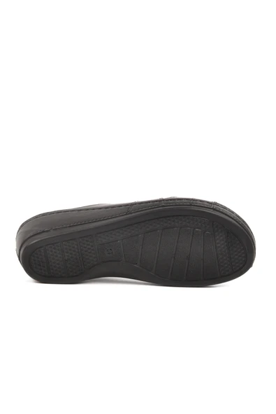 Aspor Siyah Anatomik Kadın Dolgu Topuk Terlik - 4