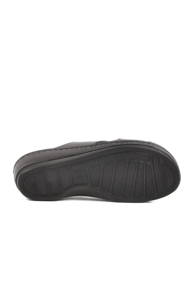 Aspor Siyah Anatomik Kadın Dolgu Topuk Terlik - 4