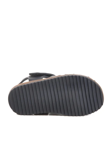 Aspor Lacivert Cırtlı Erkek Çocuk Sandalet Ayakkabı - 5