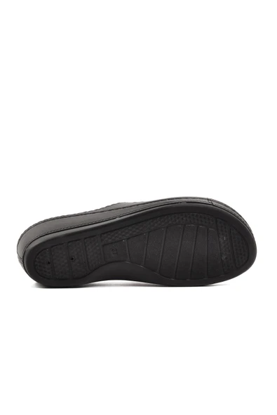 Aspor Siyah Anatomik Kadın Dolgu Topuk Terlik - 5