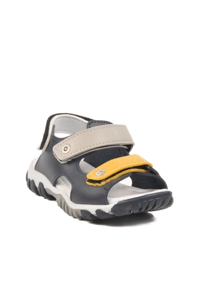 Aspor Lacivert Gri Cırtlı Erkek Çocuk Sandalet - 3