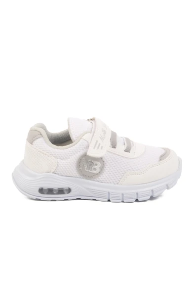 Aspor Beyaz Buz Cırtlı Işıklı Unisex Çocuk Spor Ayakkabı