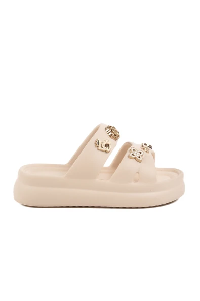 Aspor Ekru Eva Kadın Düz Terlik ürün görseli