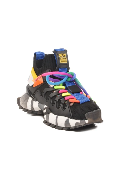 Guja Siyah Kız Çocuk Hi Sneaker - Resim 3