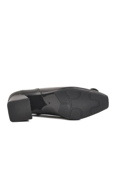 Aspor Siyah Kadın Klasik Topuklu Ayakkabı - Resim 5