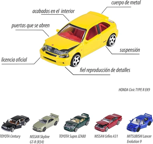Majorette JAPAN SERIES HONDA CIVIC TYPE R EK9 - 4
