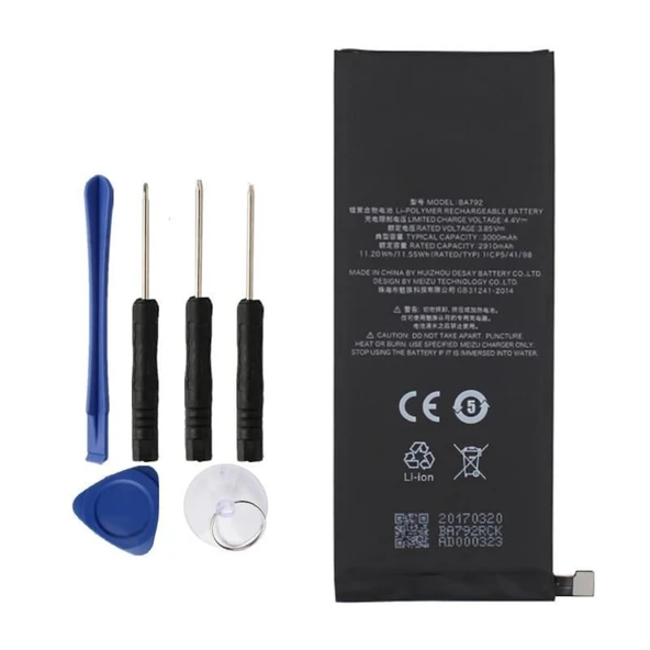 Meizu Pro 7 Batarya Pil Ba792 + Tamir Seti ürün görseli