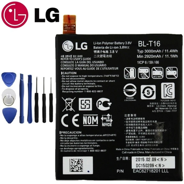 Lg G Flex 2 Batarya Pil Bl-T16 H955 Tamir Seti İthal