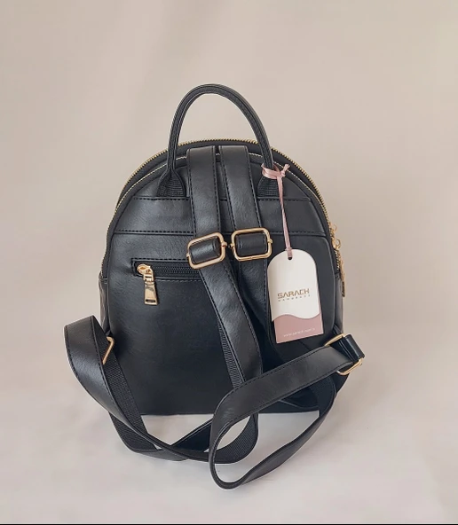 252GK322 Model Sarach Marka Siyah Renk Sırt Çantası - 3