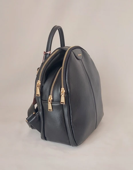 252GK322 Model Sarach Marka Siyah Renk Sırt Çantası - 2