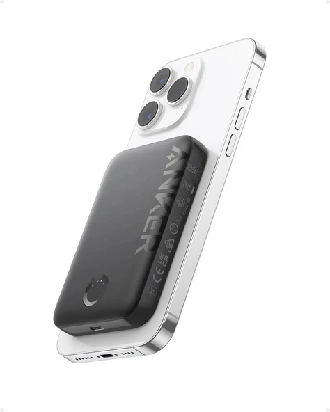 Anker 321 MagGo Powerbank (PowerCore Manyetik 5K) Beyaz - Resim 2