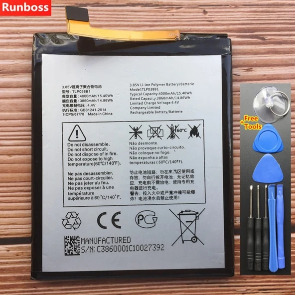 Alcatel A7 / A7 Lte / A7 Xl Pil Batarya ve Tamir Seti Tlp038B1 ürün görseli