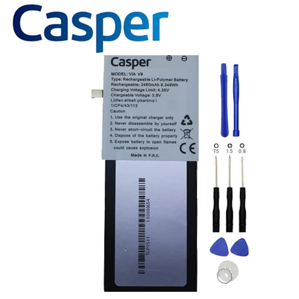 Casper Via V9 Pil Batarya ve Tamir Seti ürün görseli
