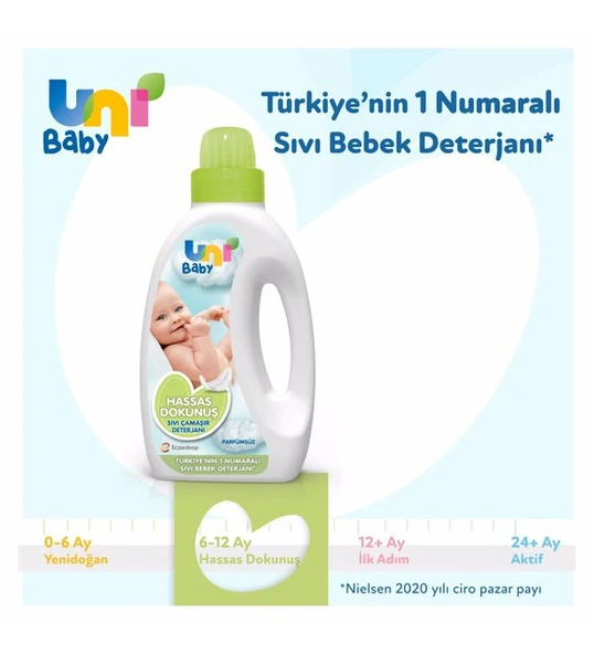Uni Baby Sensitive Sıvı Çamaşır Deterjanı 1500 ml - 3