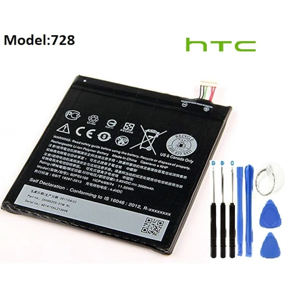 Htc Desire 728 Batarya Pil Bopjx100 ve Tamir Seti ürün görseli