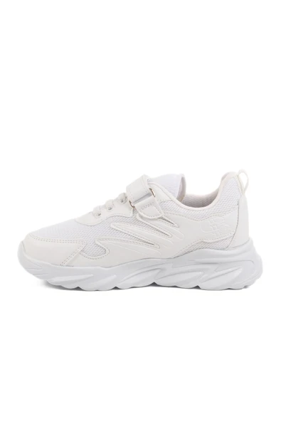 Aspor Beyaz Cırtlı Unisex Çocuk Spor Ayakkabı - 2