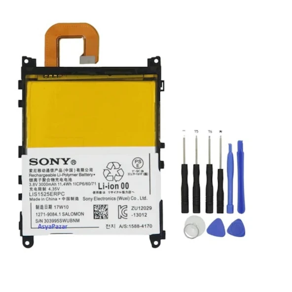 Sony Xperıa Z1 Pil Batarya L39H Lıs1525Erpc ve Tamir Seti ürün görseli