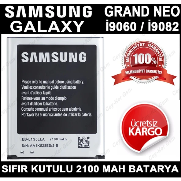 Samsung İ9082 Galaxy Grand Duos Batarya Eb535163Lu ürün görseli