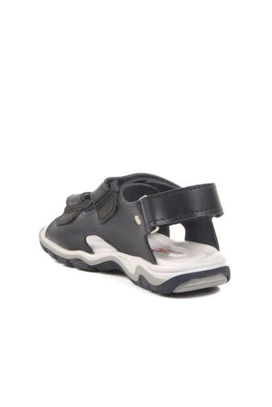 Aspor Lacivert Kırmızı Cırtlı Erkek Çocuk Spor Sandalet - 4