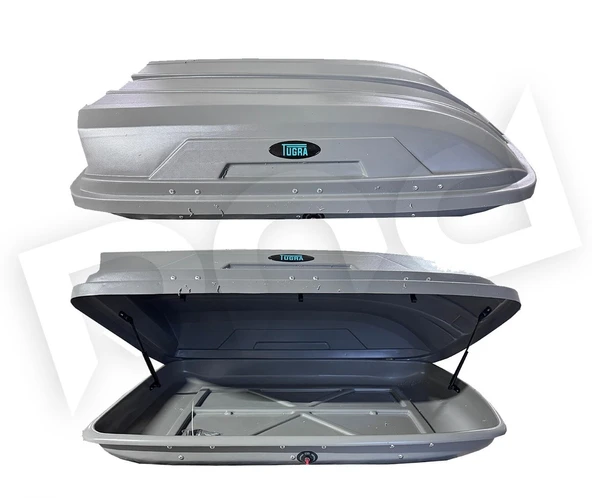 YMTRADE Araç Üstü Port,Tabut Bagaj Gri 370 LT