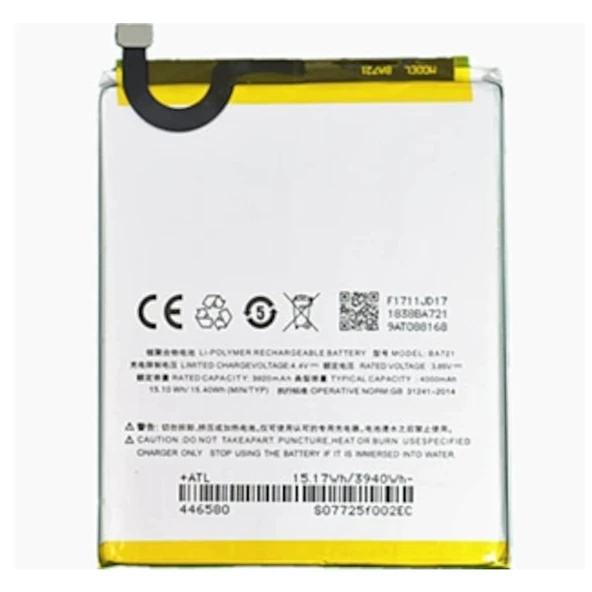 Meizu M6 Note Ba721 Batarya Pil ve Tamir Seti ürün görseli