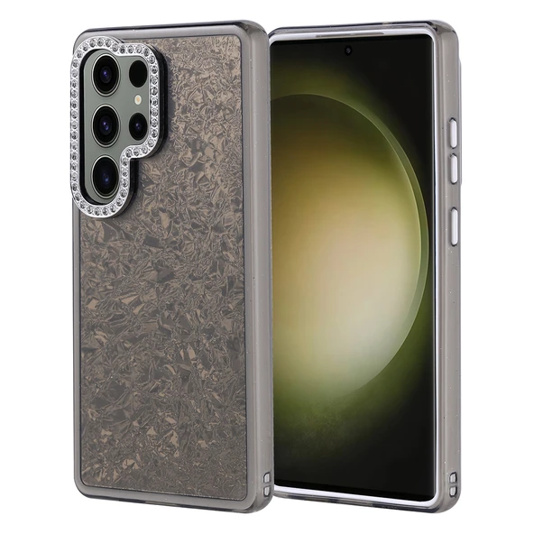 Samsung Galaxy S25 Ultra Kılıf Taşlı Tasarımlı Kapi Kapak - Resim 2