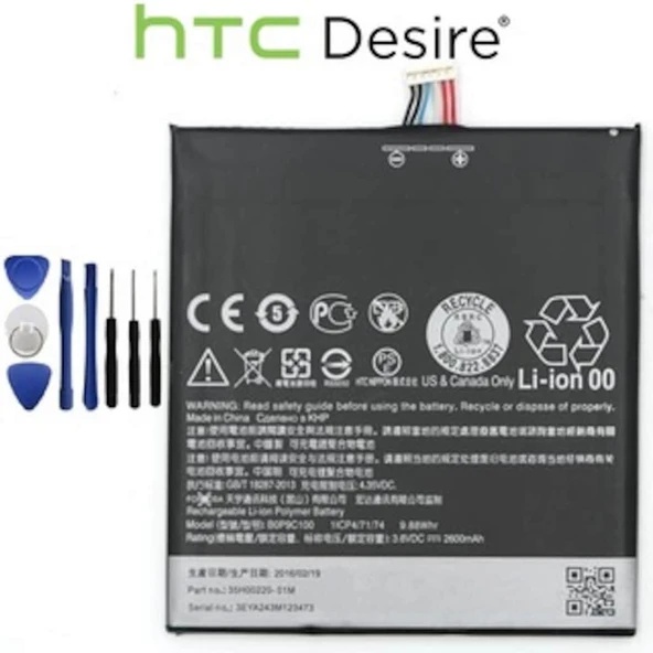 Htc Desire 820 Batarya Pil Bopf6100 Tamir Seti - Resim 2