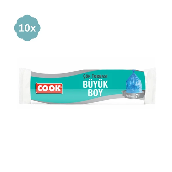Cook Çöp Torbası Büyük Boy 10'lu - 3